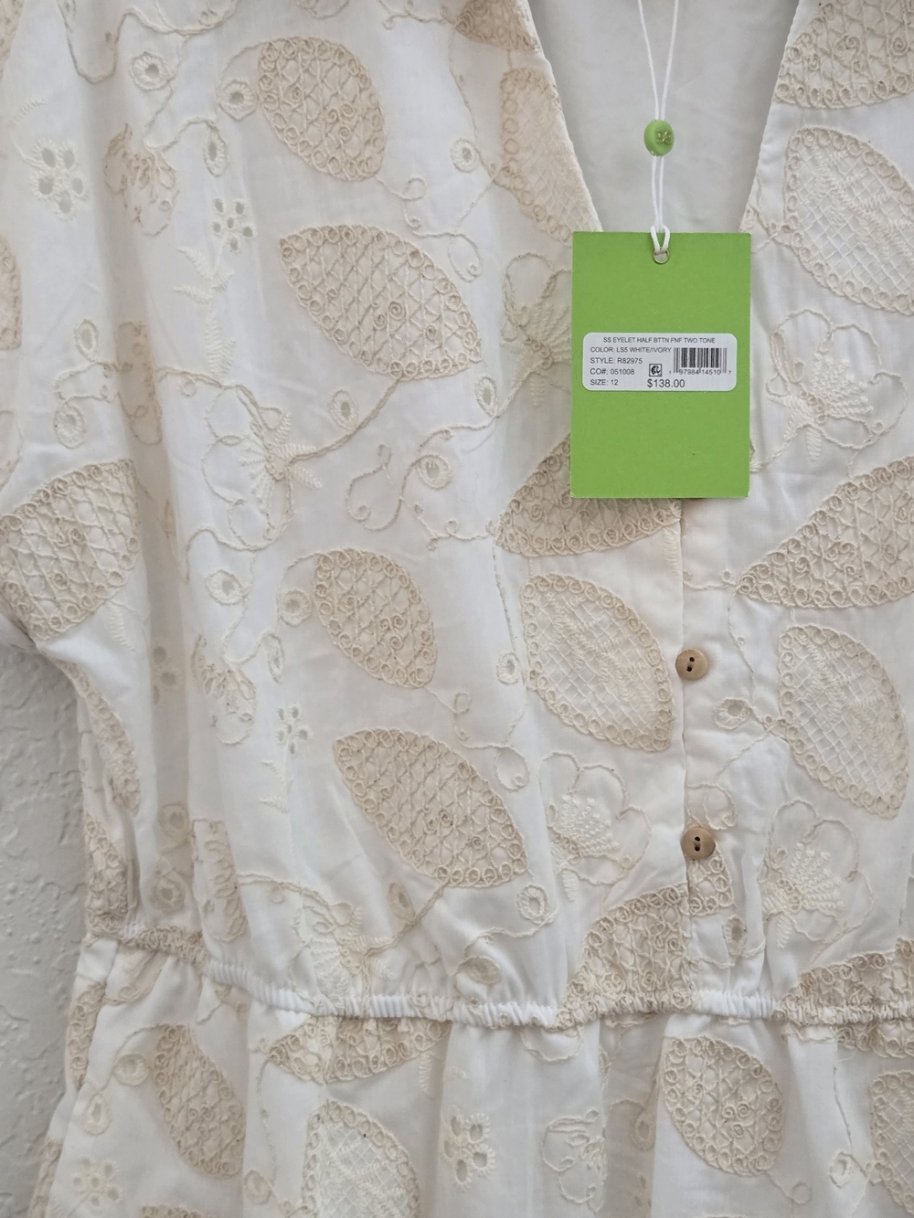 Sam Edelman Embroidered Mini Dress Ruffle Boho Coastal Cottagecore Resortwear 12 - Picture 5 of 12